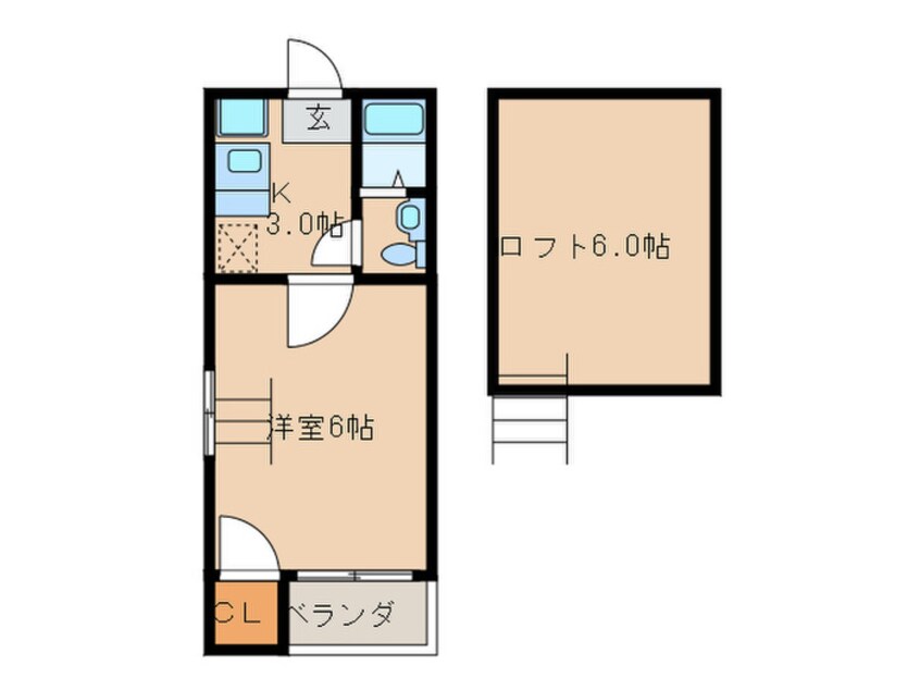 間取図 ルーエ２番館