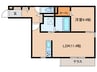 アパートメントハウス針崎Ⅰ 1LDKの間取り