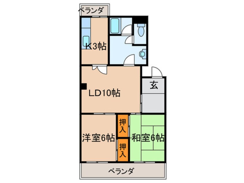 間取図 ア－バン京命１