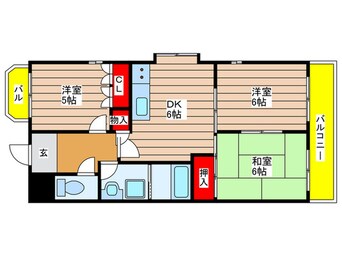 間取図 セントラルハイツ中平