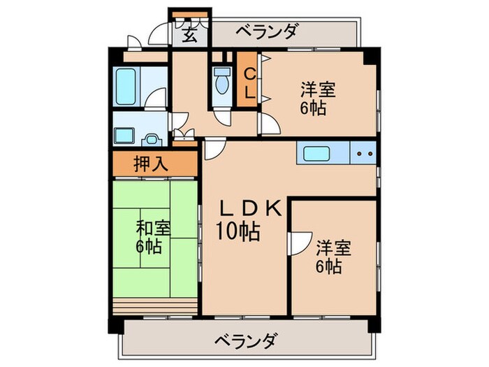 間取り図 ランドマーク一社