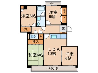 間取図 ランドマーク一社