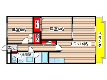 間取図 トゥインクルツイン桃山