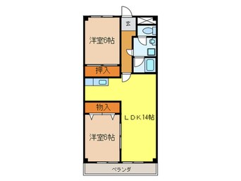 間取図 トゥインクルツイン桃山