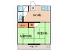 名城ハイツ 2DKの間取り
