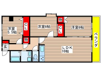 間取図 エルスタンザ原