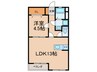 藤が丘コーポラス（102） 1LDKの間取り