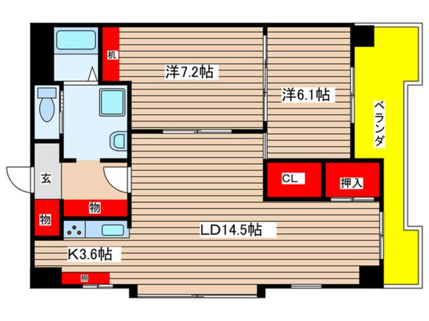 間取図 ハイツドエル