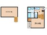 Wood house本陣 1Kの間取り