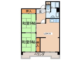 間取図 向ヶ丘ハイツ