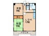 アースビルディング 2LDKの間取り