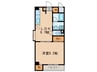 アネックス徳川西 1LDKの間取り