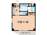 アネックス徳川西 1Kの間取り
