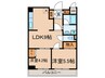 アネックス徳川西 2LDKの間取り