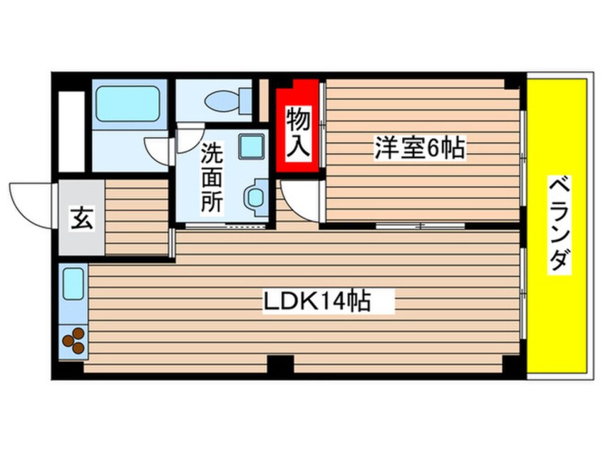 間取図 グリ－ンカ－サ坂野