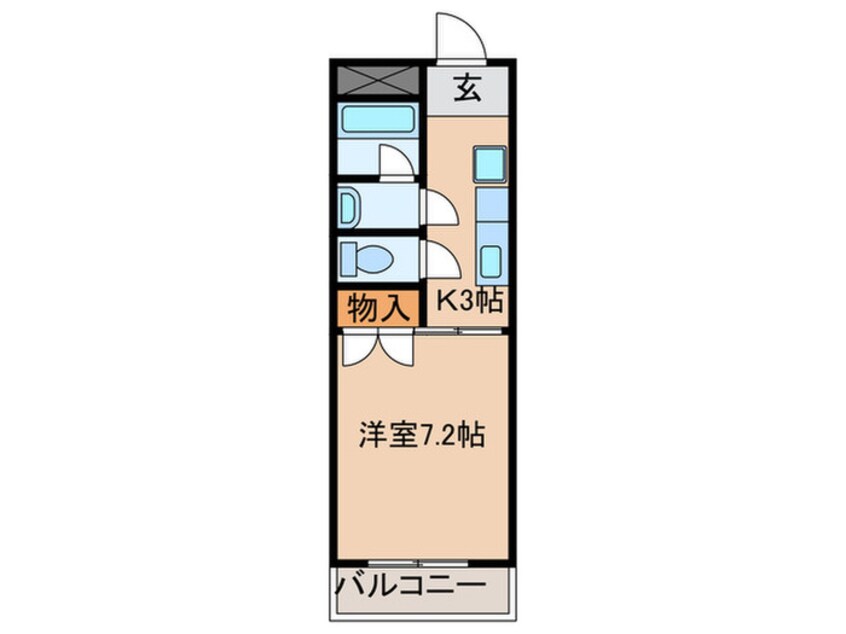 間取図 ハイツディアフィ－ルド