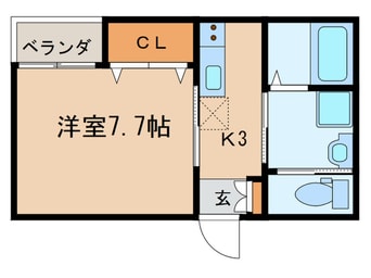 間取図 ル・ベリエ平安通