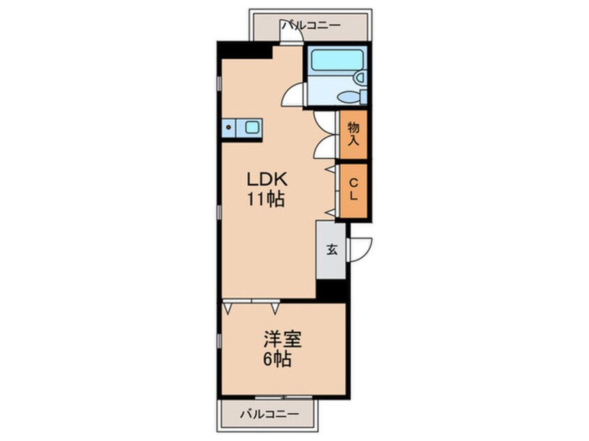 間取図 ハイツ半ノ木