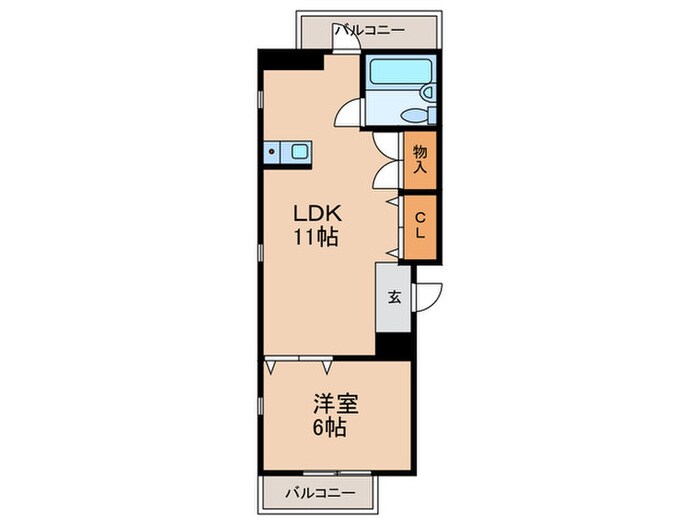 間取り図 ハイツ半ノ木