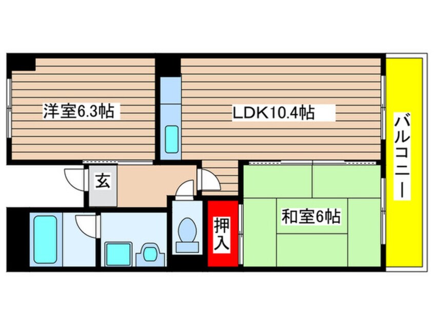 間取図 グランルーツ高坂