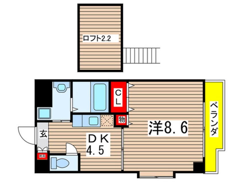 間取図 グランドール萩山