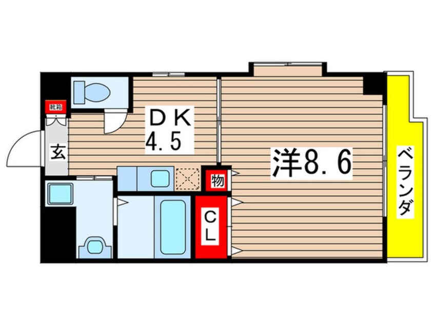 間取図 グランドール萩山