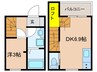 RadIAnce扶桑 1DKの間取り