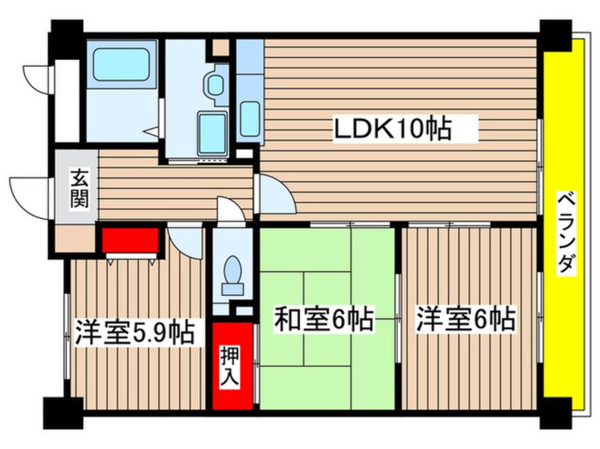 間取図 クオリティパレス徳重