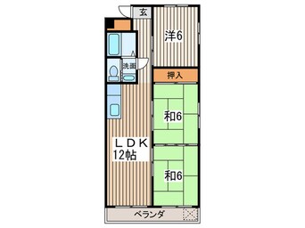 間取図 コーポわかくさ