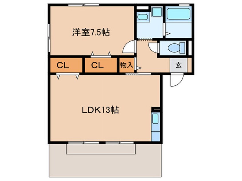 間取図 メゾンドール小烏 Ｂ棟