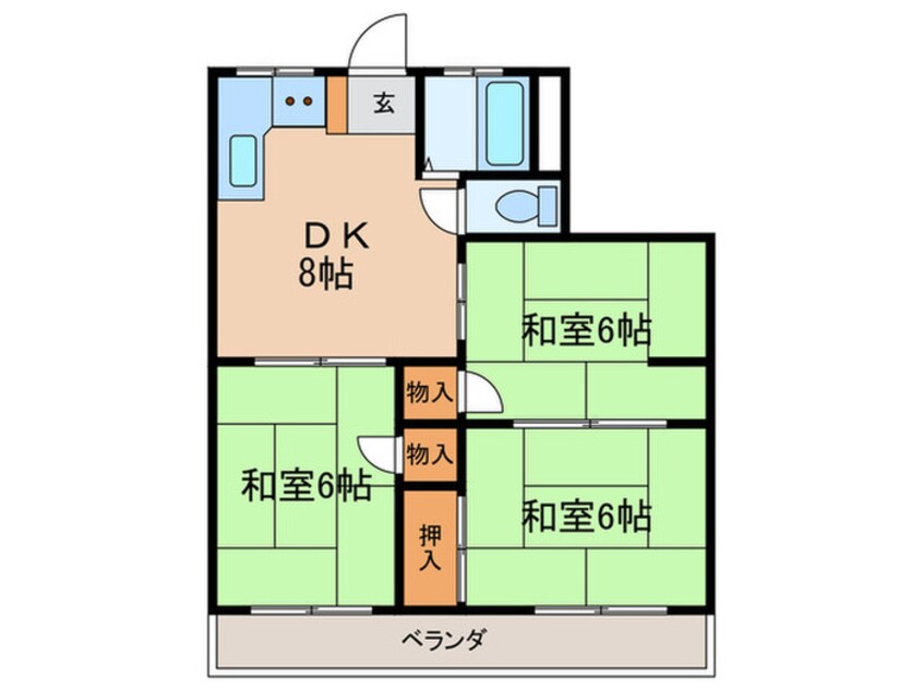 間取図 山本マンション