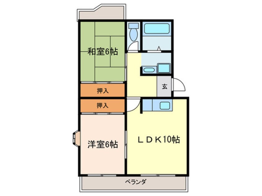 間取図 パープルシャトーＡ棟