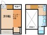 ｐｒｏｊｅｃｔ円明 1Kの間取り