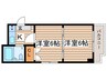 プリンセスＩＺＵＭＩ 2Kの間取り
