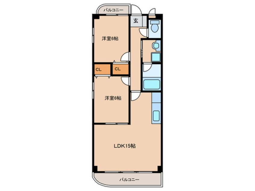 間取図 パ－クサイド三好ｹ丘