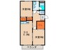 リーベン弥生 2DKの間取り