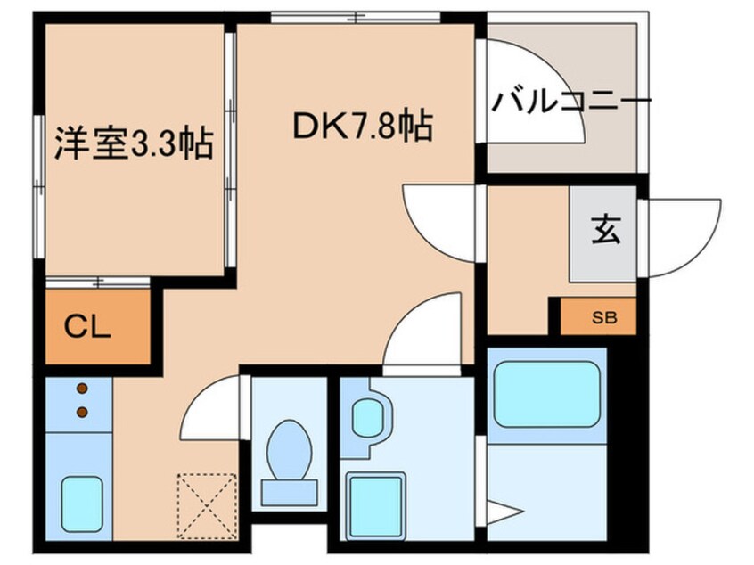 間取図 Seven season 栄生