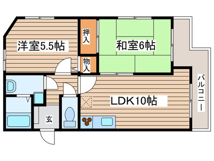 間取り図 ランパ－ト鳴子