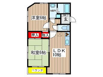 間取図 ランパ－ト鳴子