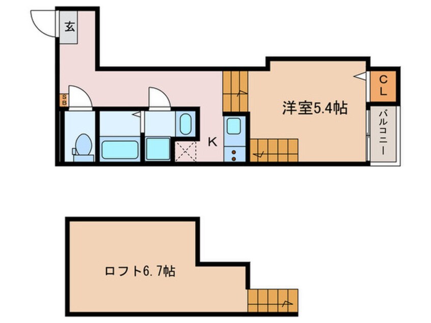 間取図 ハーモニーテラス佐古前町Ⅱ