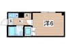 ＢＬＡＣＥＤＥＮＴ杁中 1Kの間取り