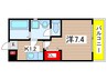 クレフラスト野並B棟 1Kの間取り