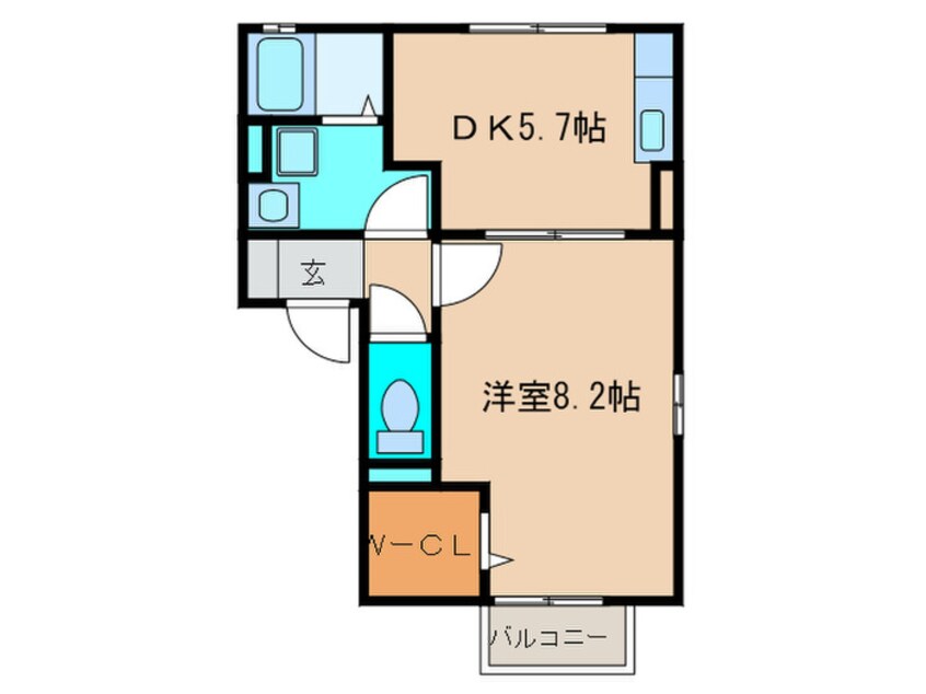 間取図 ラ・カ－サ　アスカⅡ