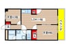 ロイヤルプラザヤマダ 2LDKの間取り