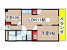 ロイヤルプラザヤマダ 2LDKの間取り