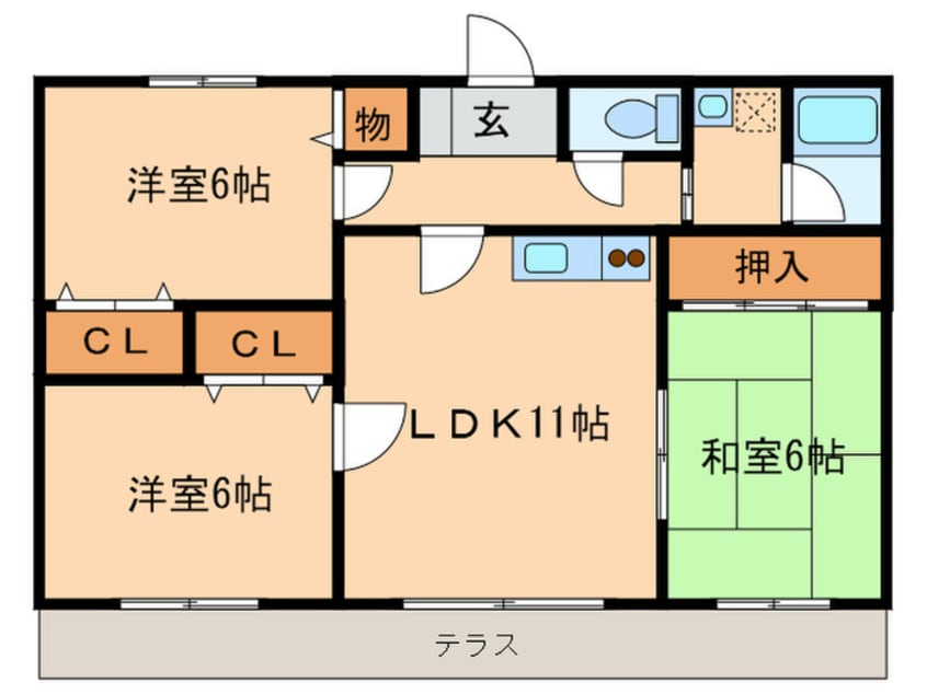 間取図 ヴィラウイング