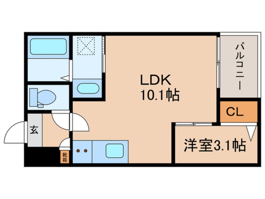 間取図 GRANDBLUE haruta Ⅰ
