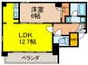 STAGE SAWA 1LDKの間取り
