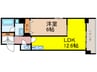 STAGE SAWA 1LDKの間取り