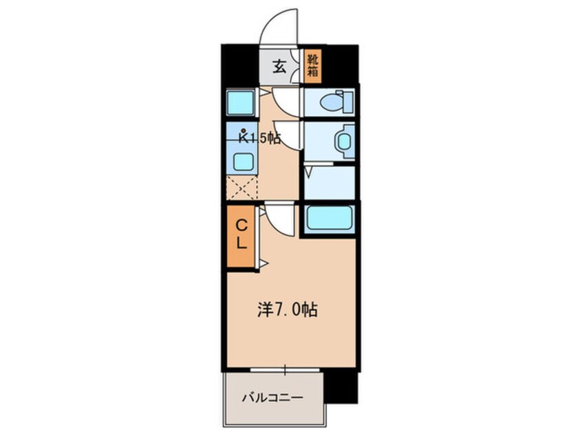 間取図 ﾌﾟﾚｻﾝｽ鶴舞公園ｾﾗｳﾞｨ(709)